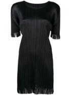 Pleats Please By Issey Miyake Pleated Short-sleeve Top - Black
