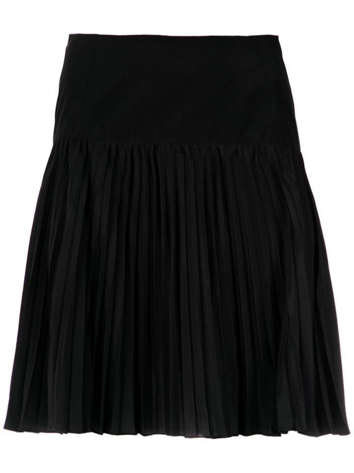 Reinaldo Lourenço Pleated Silk Skirt - Black