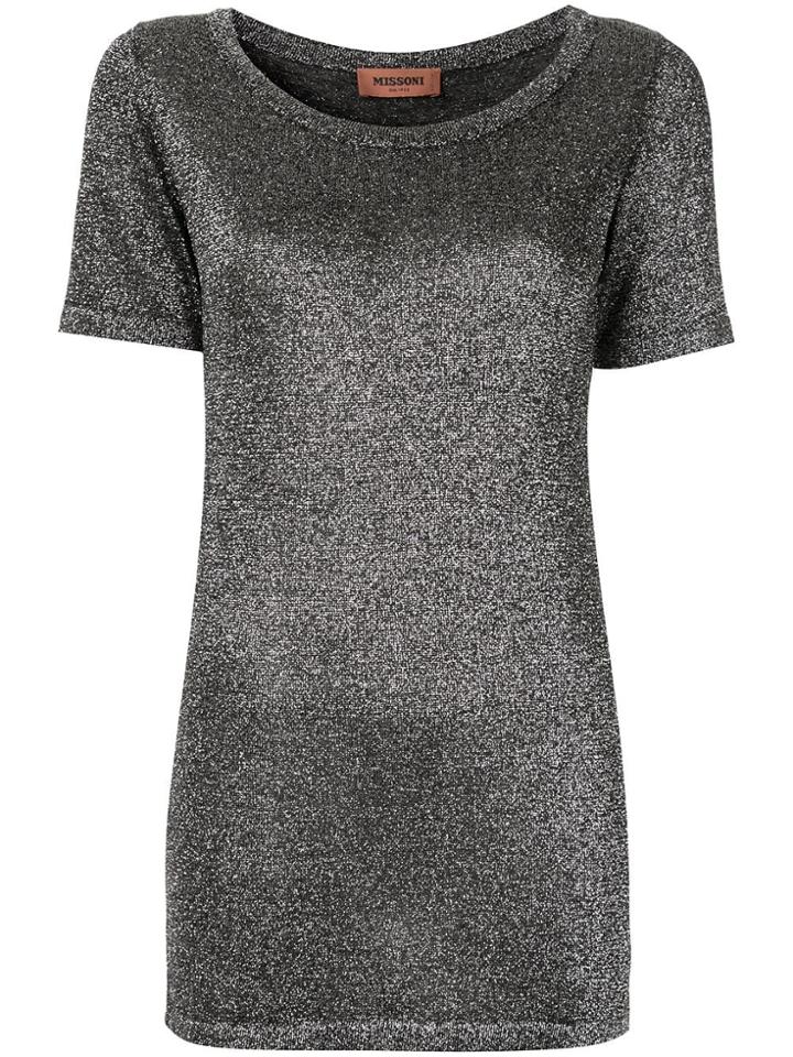 Missoni Metallic-effect Slim-fit Top - Black