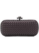 Bottega Veneta Knot Stretch Clutch - Purple