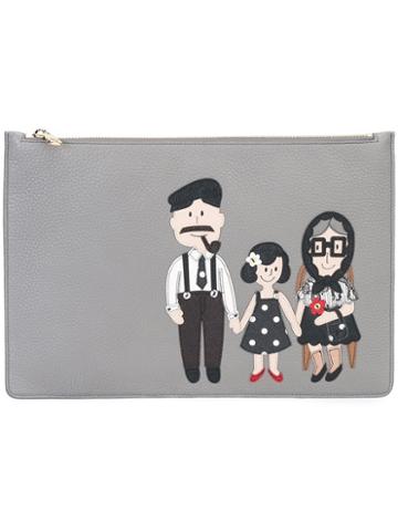 Dolce & Gabbana 'd & G Family' Patch Clutch