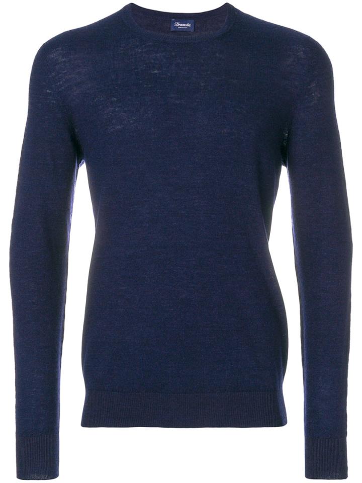 Drumohr Fine Knit Sweater - Blue