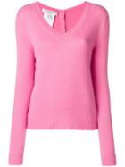 Philosophy Di Lorenzo Serafini V-neck Jumper - Pink & Purple