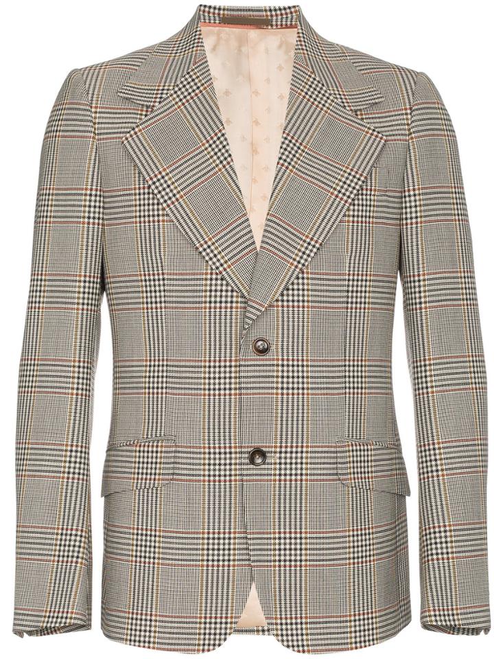 Gucci Heritage Retro Check Jacket - Grey