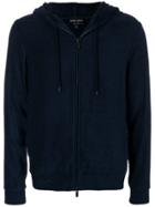 Giorgio Armani Hooded Cardigan - Blue