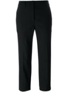 Helmut Lang Cropped Trousers, Women's, Size: 4, Black, Cotton/spandex/elastane/wool