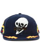 Diesel Skull Patch Baseball Cap, Adult Unisex, Size: Small, Blue, Cotton