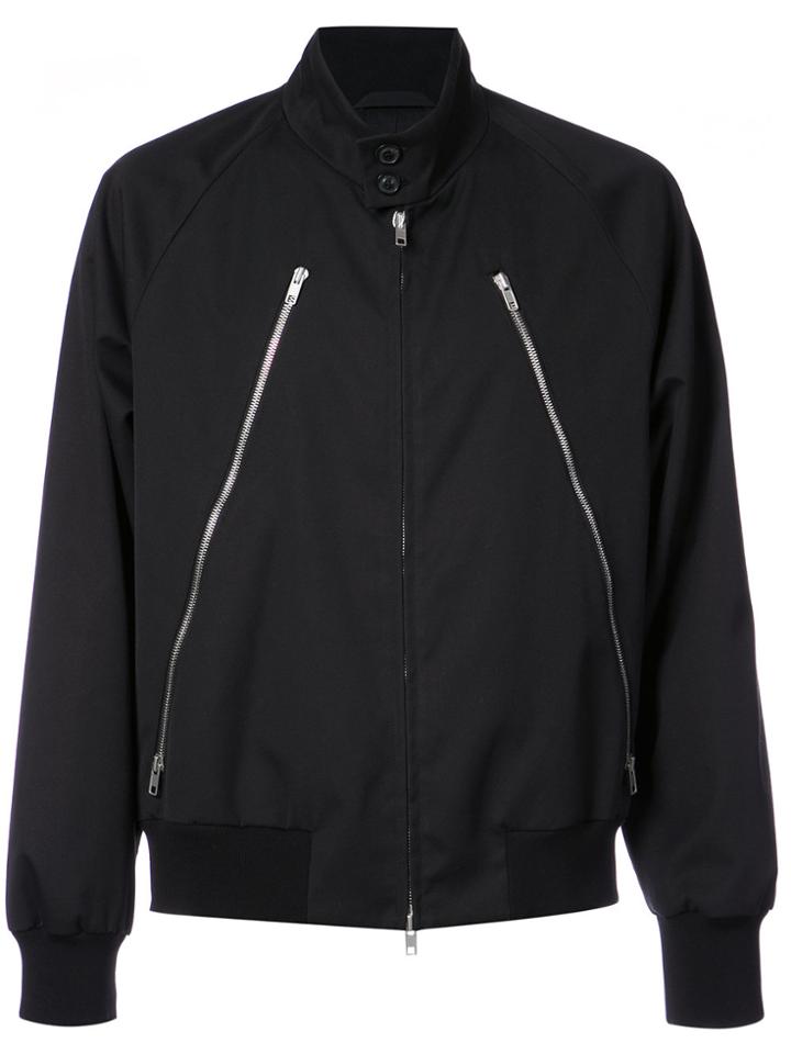 Maison Margiela Bomber Jacket With Zip Detail - Black