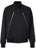 Maison Margiela Bomber Jacket With Zip Detail - Black