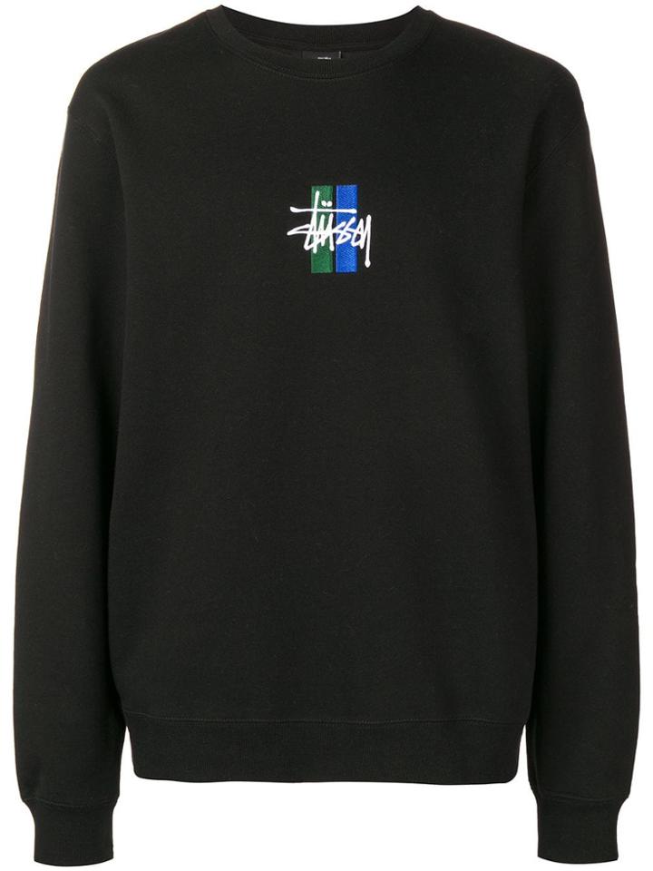 Stussy Embroidered Logo Sweatshirt - Black