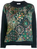 Pierre-louis Mascia Flower Embroidered Jumper - Blue