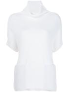 Loro Piana Roll Neck Knitted Top - White