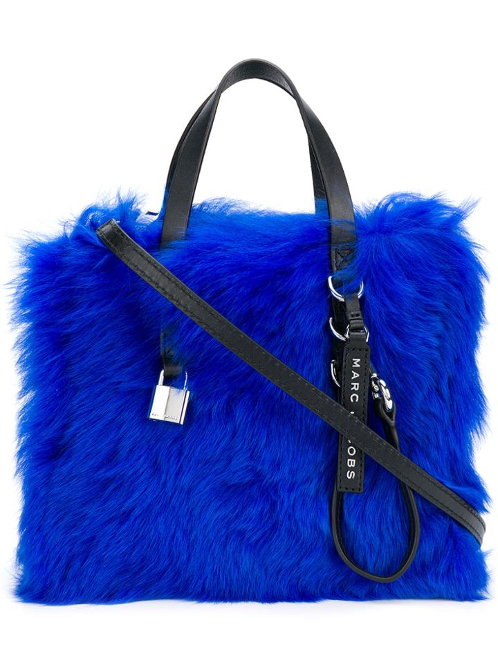 Marc Jacobs The Fur Mini Grind Tote - Blue