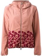 Moncler Floral Embroidered Jacket, Women's, Size: 2, Pink/purple, Polyester/polyamide