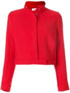 Courrèges Cropped Fitted Jacket - Red