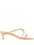By Far Open Toe Sandals - Gold