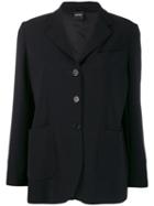 Aspesi Plain Single-breasted Jacket - Black