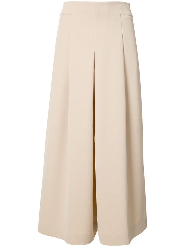 Tibi Palazzo Pants, Women's, Size: 6, Nude/neutrals, Polyester