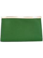 Valextra Wavy Clutch, Women's, Green