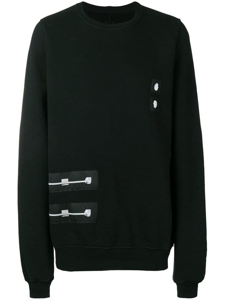 Rick Owens Drkshdw Patch Jersey Sweatshirt - Black