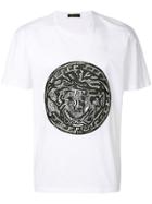 Versus Leather Medusa Logo T-shirt - White