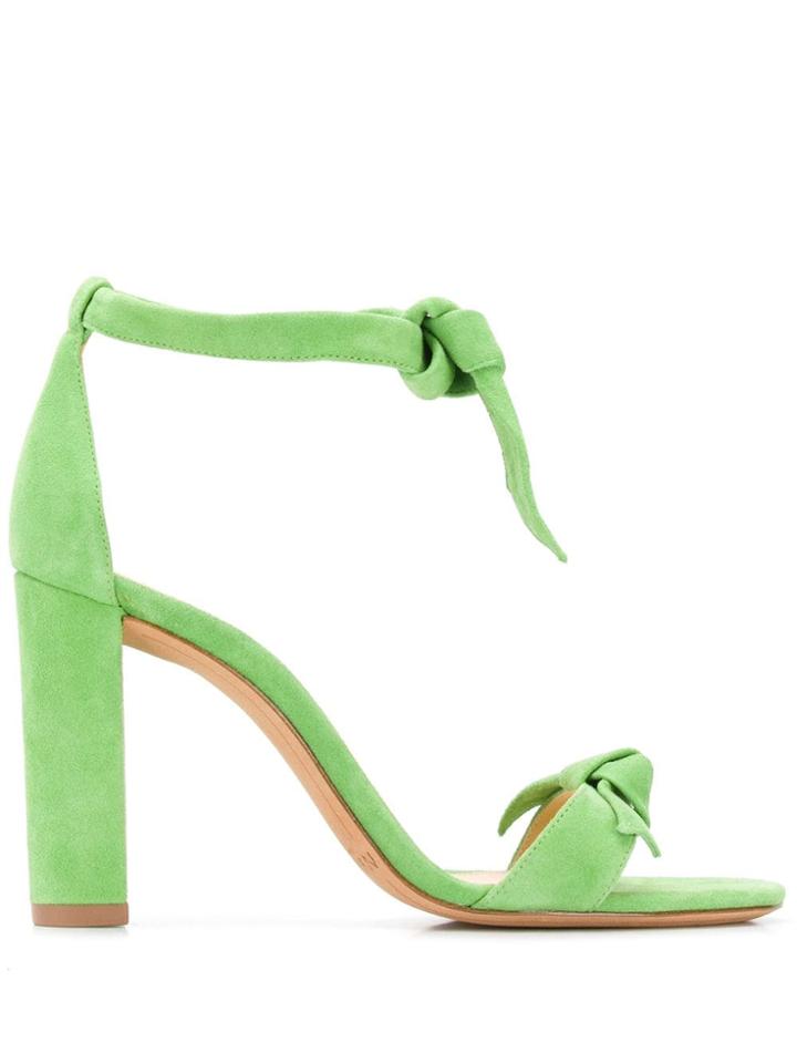 Alexandre Birman Bow Heeled Sandals - Green