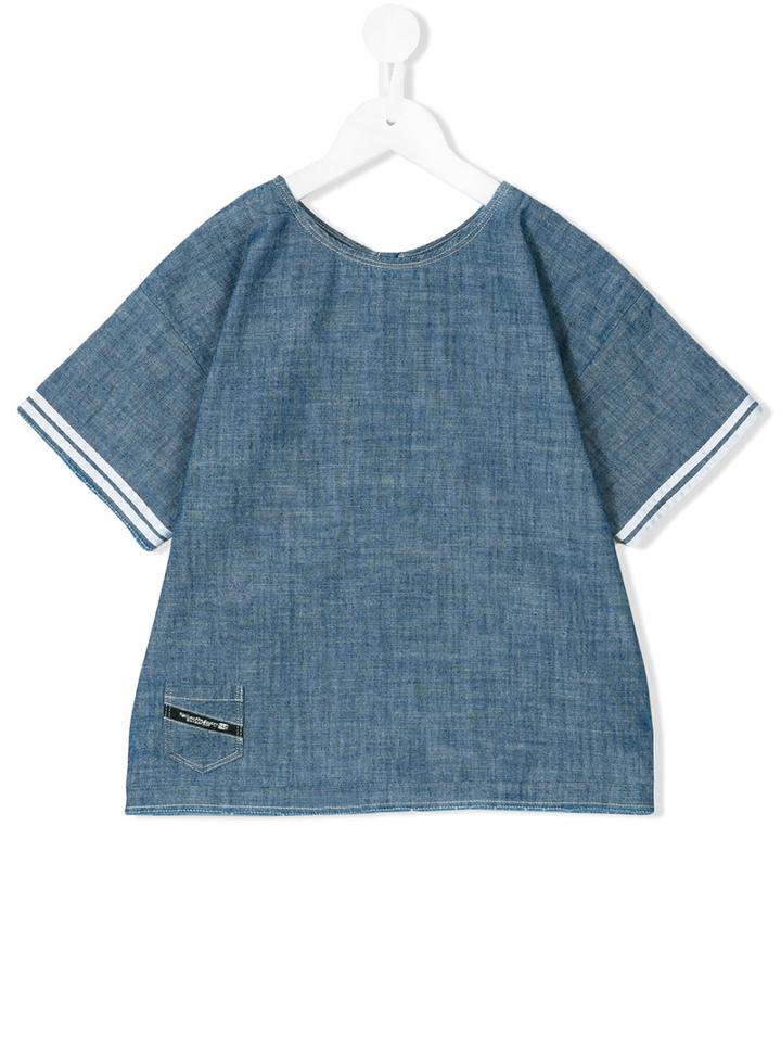 Denim Top - Kids - Cotton - 10 Yrs, Blue, Diesel Kids