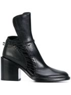 Ann Demeulemeester Extended Tongue Ankle Boots - Black