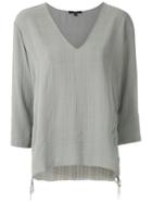 Magrella Gathered Top - Grey