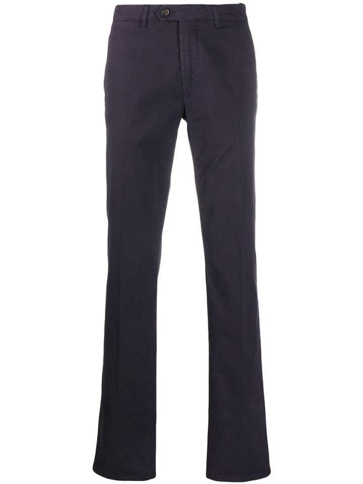 Canali Straight Leg Chinos - Purple