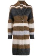Brunello Cucinelli Textured Cardigan Coat - Brown