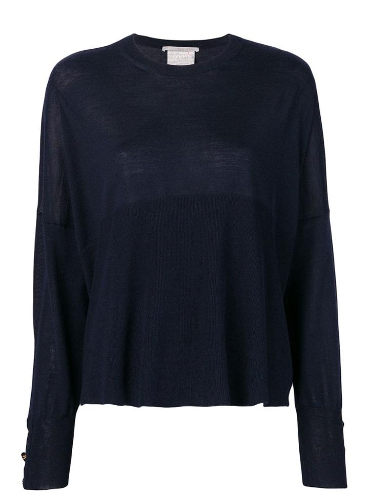 Stella Mccartney Relaxed Fit Knitted Top - Blue