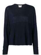 Stella Mccartney Relaxed Fit Knitted Top - Blue