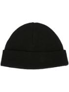 Knitted Beanie Hat - Men - Virgin Wool - One Size, Black, Virgin Wool, Ami Alexandre Mattiussi