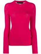 Versace Slim Fit Knitted Sweater - Pink