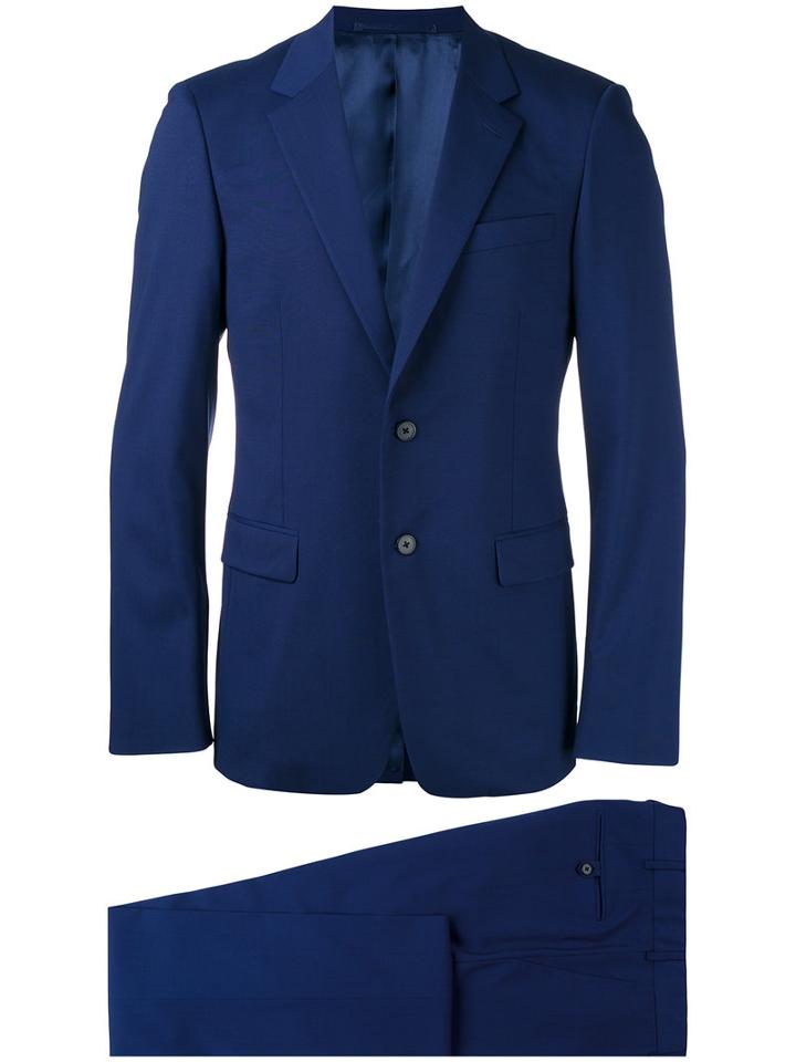 Prada Two-piece Suit, Men's, Size: 50, Blue, Spandex/elastane/cupro/wool