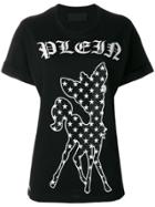 Philipp Plein Deer Motif T-shirt - Black