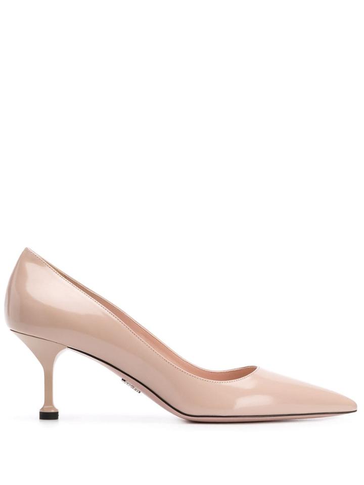 Prada Pointed Slip-on Pumps - Neutrals