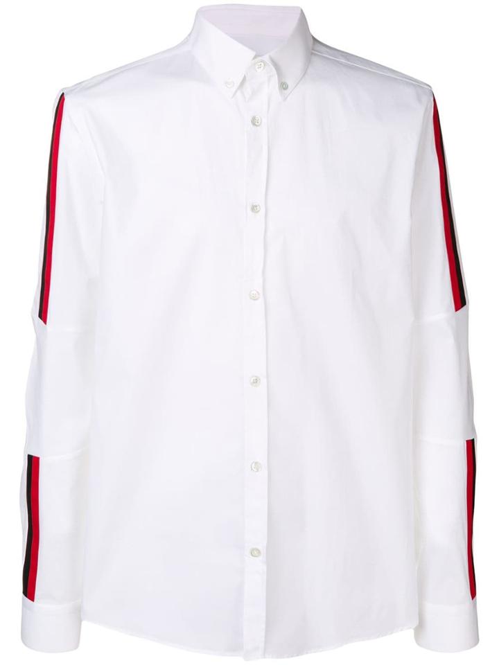 Les Hommes Urban Stripe Detail Shirt - White