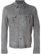 Salvatore Santoro Patch Pocket Jacket, Men's, Size: 52, Grey, Chamois Leather