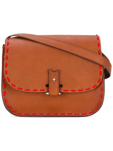 La Contrie - Red Stitch 'rohan S' Saddle Bag - Women - Leather - One Size, Brown, Leather