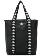 Kappa Logo Strap Shopper Bag - Black