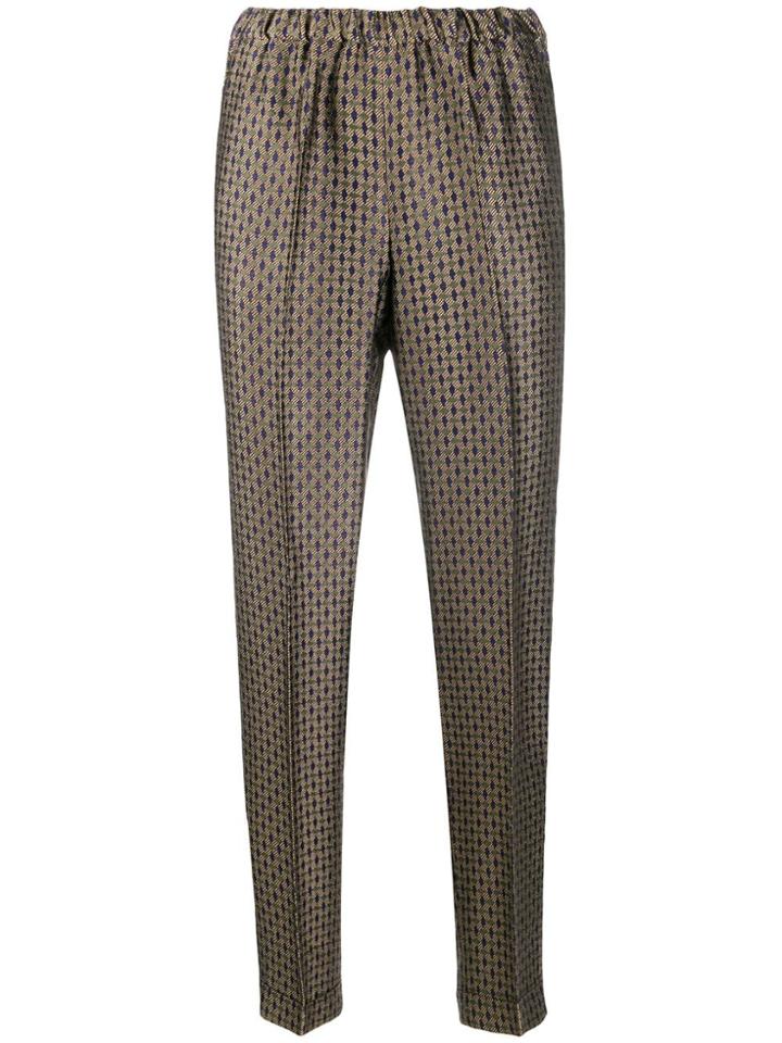 Alberto Biani Jacquard Trousers - Neutrals