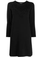 Paule Ka Rope Detail Mini Dress - Black