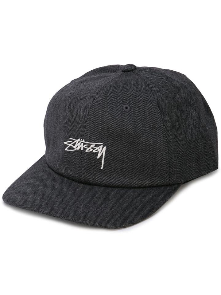 Stussy Stock Herringbone Low Pro Cap - Grey
