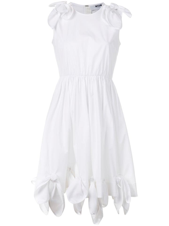 Msgm - Shift Dress - Women - Cotton/spandex/elastane - 44, Women's, White, Cotton/spandex/elastane