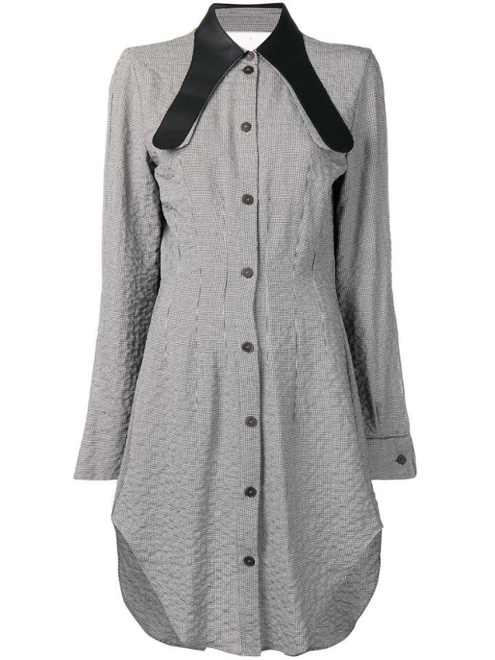 Loewe Long Collar Shirt Dress - Black