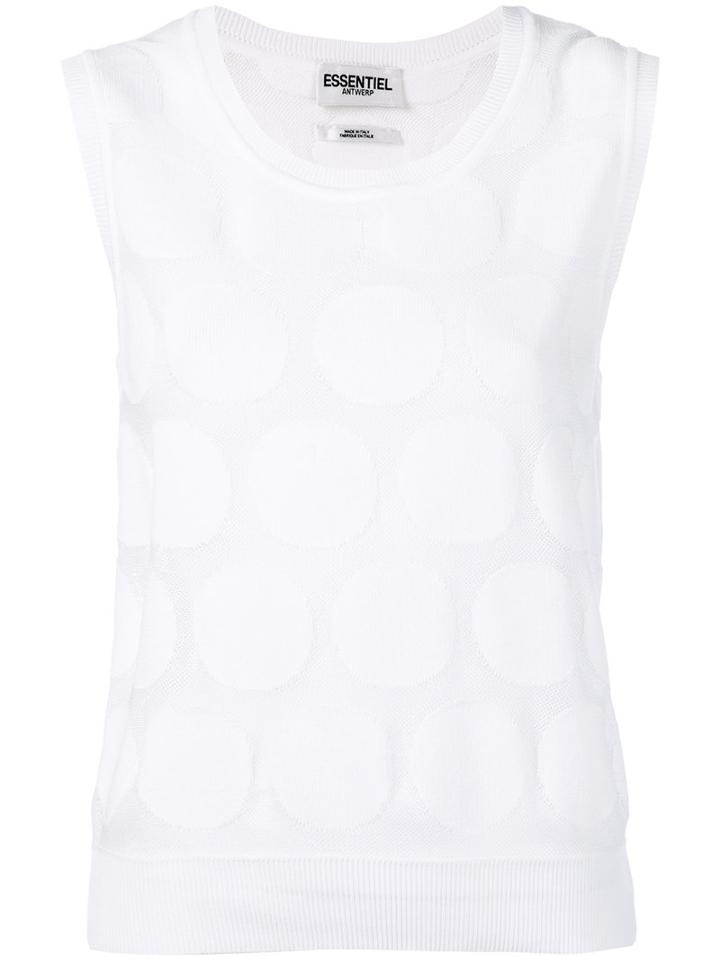 Essentiel Antwerp - Noah Knitted Top - Women - Polyamide - S, White, Polyamide