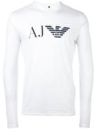 Armani Jeans Long Sleeve T-shirt, Men's, Size: Xl, White, Cotton