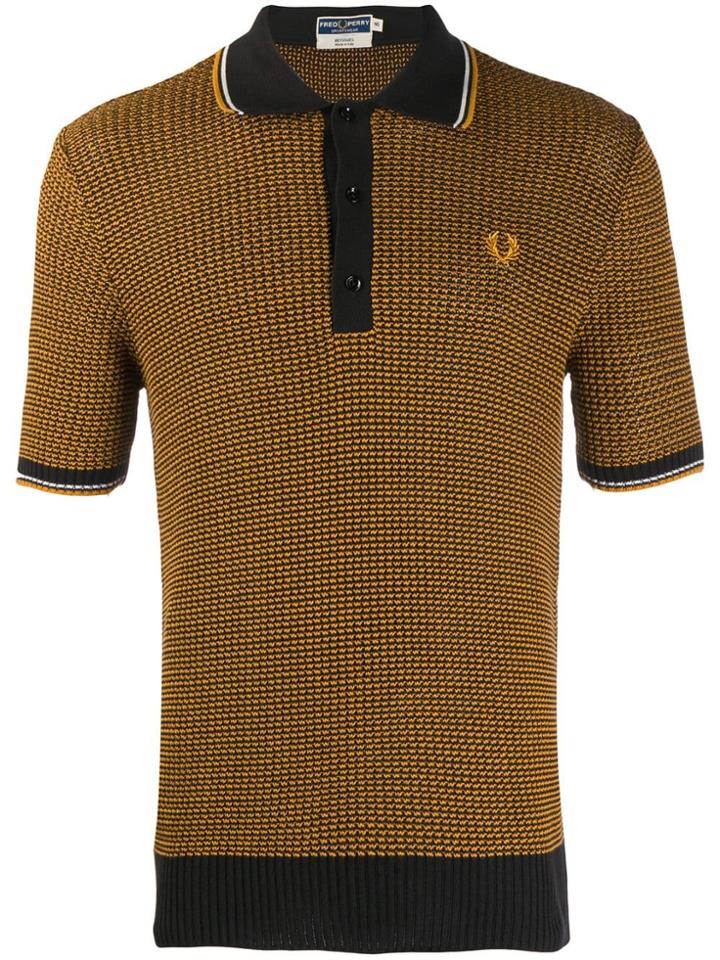 Fred Perry Knitted Polo Shirt - Yellow